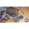 Image 2 : Wood Box "Coca-Cola" Riveter, Oilers, Pressure Gauge, Tin Snips, Lic Plates, etc