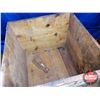 Image 6 : Wood Cheese Box w/3 Bottle Cappers, Box of Bottle Caps & 8 Bottles (Ready for Capping) (11-1/2"H x 1