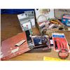 Image 6 : Wood Box "Knitting Machine" Lot: Sewing Items (Incl: Portable Mini Sewing Machine, Portable EZ Sewin