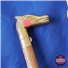 Image 5 : Canes (6): Diamond Willow (5 Custom by Larry Charlebois) & 1 Vintage Walking Stick Cane (comes apart