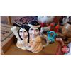 Image 4 : Box Lot: First Nations Art & Dolls, Tea Pots, Vase, etc (See Pics)
