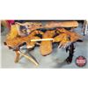 Image 1 : Diamond Willow Coffee Table (made from large Tree Section) (Custom by Larry Charlebois) (18-3/4"H x 