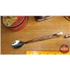Image 4 : Tray Lot: Variety of Confectioner Tins, Salt & Pepper Shakers, Can Openers (See Pics)