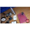 Image 3 : Tray Lot - Eighties Technology Theme : Cell Phone in Box, Sony Walkman, Flashlight, Samsung Camera, 