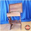 Image 6 : "Kittinger Furniture" Wooden Magazine Side Table w/Storage Under Top (24"H x 22"W x 16"D)