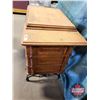Image 11 : Singer Treadle Sewing Machine (Converted to Electric) (31"H x 36-1/2"W x 18"D)