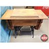 Image 13 : Singer Treadle Sewing Machine (Converted to Electric) (31"H x 36-1/2"W x 18"D)