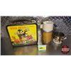 Image 1 : Yogi Bear Metal Lunchbox w/Thermos & Ponderosa Ranch Tin Cup