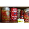 Image 4 : Group of Baking Powder Tins: Blue Ribbon, Magic, Gold Standard & Flour Sifter (See Pics)