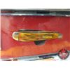 Image 2 : Schrade Old Timer Jack Knife 100th Year Anniversary of Scouting (1910-2010) (NIB)