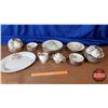 Image 1 : China Set "Blossom Time Royal Swan" : (8 Dinner Plates, 8 Cake Plates, 8 Cups/Saucers, 8 Soup Bowls,