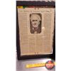 Image 2 : Double Sided Framed Family Herald / Weekly Star Newspaper Article "The Death of Thomas Alva Edison" 