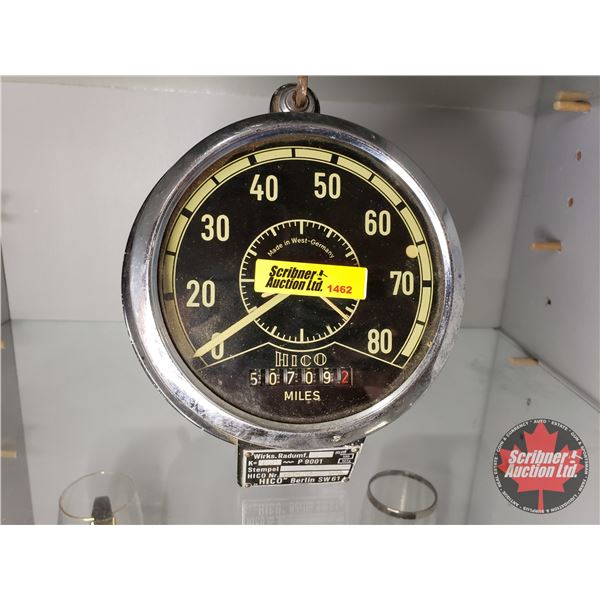 Hico Speedometer/Odometer Made in West Germany