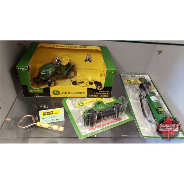 John Deere Collectibles : Die Cast 1/16 Scale L10 Lawn Garden Tractor, Die Cast 1920's Style Gas Pum