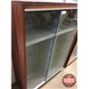 Image 2 : Wood/Glass Lighted Display Cabinet (52-1/2"H x 36"W x 14"D) (Notes: 9 Shelves 2mm Glass ; Sliding Gl