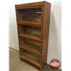 Image 2 : "Prestonia" 4 Stack Barrister Bookcase (71"H x 34"W x 14"D) (See Pics)