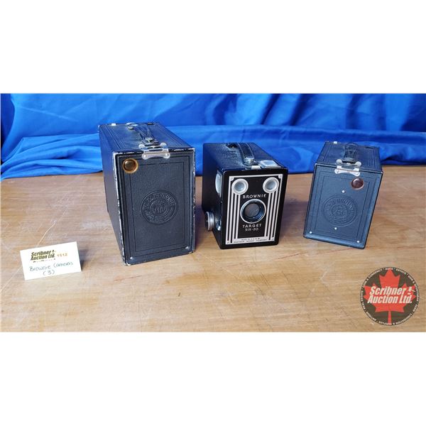 Brownie Box Cameras (3) : No. 2 (Kodak 116) ; Target Six 20 ; No. 2 (Kodak 120)