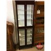 Image 1 : Display Cabinet (7 Shelves, 2 Door) Three Sides Glass - Lights c/w Lock (71-1/2"H x 22"W x 12"D) (Se