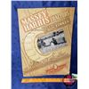 Image 1 : "Massey Harris Tractors" Pressed Cardboard Ad Sign "Miles of Smiles" Made in USA (17-1/4"H x 13"W)