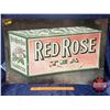 Image 1 : Single Side Tin Sign "Red Rose Tea" (19-1/4"H x 29-1/4"W)