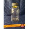 Image 1 : Beaver Jar #5; Clear; 1 Dot (9"H x 4-1/2"Dia)