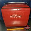 Image 1 : "Drink Coca-Cola" 1955 Picnic Cooler w/Sandwich Tray (16"H x 17"W x 13"D)