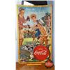 Image 1 : "Serve Coca-Cola" Double Sided Cardboard Ad Sign (50"H x 29-1/2"W) "Lithographed in Canada" (Spring/