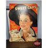 Image 1 : "Sweet Caps" Cardboard Ad (28-1/4"W x 38"H)