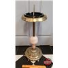 Image 2 : Brass & Marble Floor Ashtray (27"H x 10-1/2"Dia)