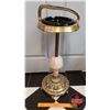 Image 3 : Brass & Marble Floor Ashtray (27"H x 10-1/2"Dia)