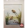 Image 3 : "Nature Study" Diorama Artwork "Birds" by H.E. Hervey (2 Framed) c. 1940's