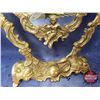 Image 3 : Vintage Brass Swivel Vanity Mirror "Cherubs" (Heavy) (14"H x 12"W)