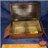 Image 2 : Antique Tea Chest w/Key (5"H x 4-3/4"D x 8-3/4"W)