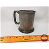 Image 3 : Pewter: Bar Room Tankard - English Sheffield Made - Hand Hammered (3-3/4"H) (See Pics for Markings)