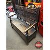 Image 2 : Antique Dining/Storage Bench (43-1/2"W x 17-1/2"D x 38"H to top of Back) (Believe this item to be Mi