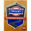 Image 2 : Sign Trio: Single Sided Tin Signs (1. Roadside Assistance 22"H x 16"W ; 2. Nationwide Warranty 22"H 