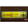 Image 1 : Lighted Clock : Bridgestone Tires (10-1/2"H x 36"W x 6"D)