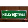 Image 1 : Lighted Sign : Kelly Tires (12"H x 36"W x 6"D)