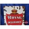 Image 2 : Single Side Enamel "Royal Insurance Company Limited" (19-1/2"H x 15"W)