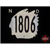 Image 2 : Single Side Reflective Alum. Road Sign "ND 1806" (North Dakota Hwy) (24" x 24")