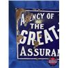 Image 2 : Single Side Enamel "Agency of The Great West Life Assurance Co." (12"H x 18"W)