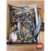 Image 1 : Tray Lot: Tools (Screwdrivers, Brace, Pipe Reamer, Grease Gun, Flaring Tools, etc) (See pics)