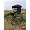 Image 1 : Wm L. Watkins Restored Antique Doctor's Buggy : 8' Shaves (90"H w/Top Up 63"H w/Top Down x 97"L x 57