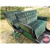 Image 8 : Antique Victorian Sleigh - Green Upholstery : 11' Tongue (60"H x 44"W x 97"L)