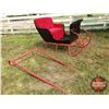 Image 1 : Antique Cutter Sleigh (Red) : 7' Shaves (50"H x 41"W x 79"L)