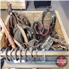 Image 1 : Crate Lot: Old Horse Harness & Tack ; Horse Shoes (See Pics!)