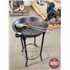 Image 3 : Cast Iron Forge Blower Table "Canadian Blower & Forge Co" Kitchener, Ontario (c/w Tongs & Ladle) 42"