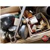 Image 2 : Crate Lot - Vintage & Shop Project Supply Items : Lights, Car Radios, Implement Seat, Old Car Horn, 