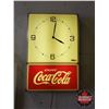 Image 1 : Enjoy Coca-Cola Light Up Clock (26"H x 17"W x 4"D)