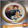 Image 1 : Orange Crush Tin Tray 1979 (Round) (13-1/2"Dia x 1"D)